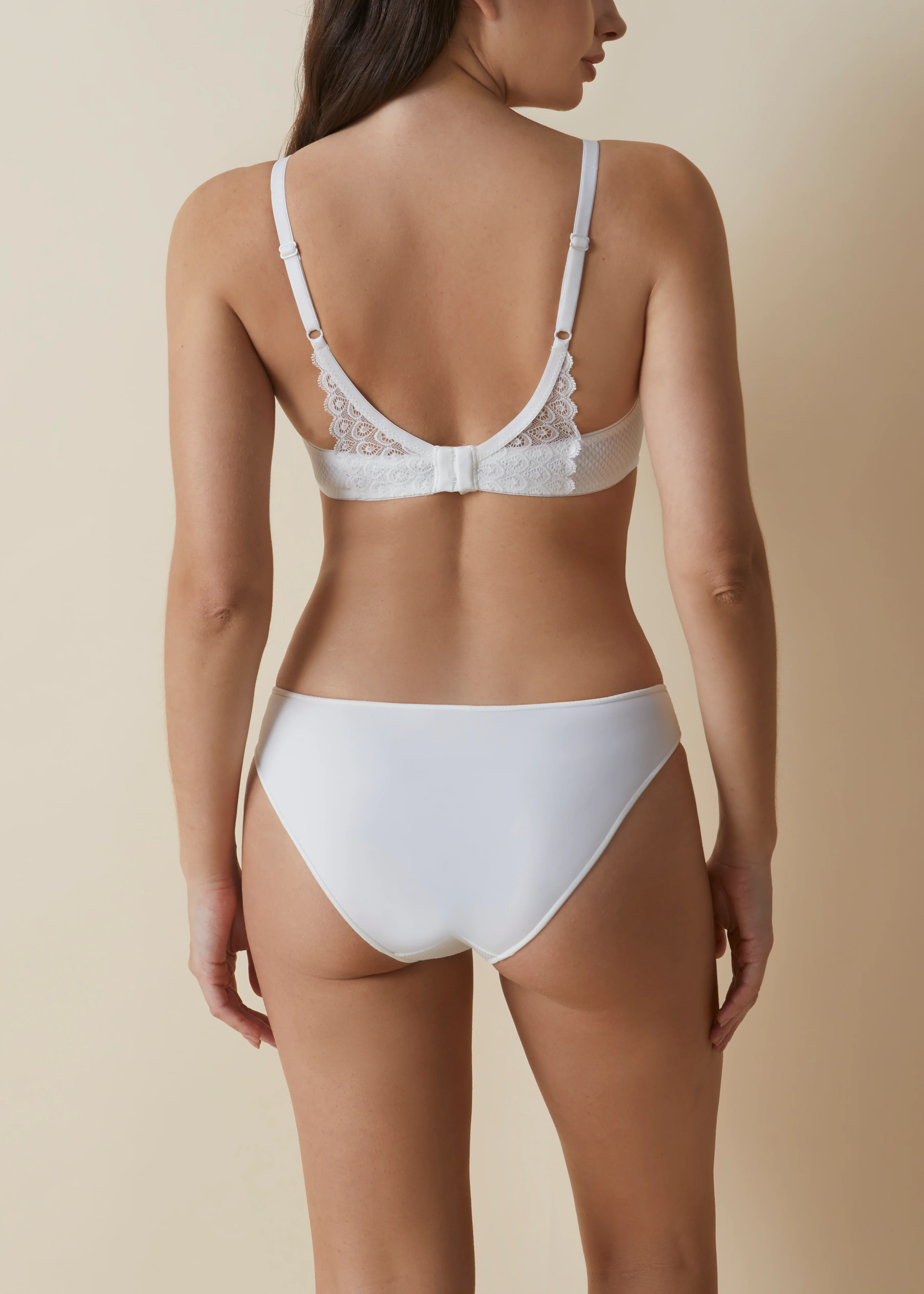 Reggiseno in pizzo e tessuto a nido d'ape con ferretto senza imbottitura - Image 11