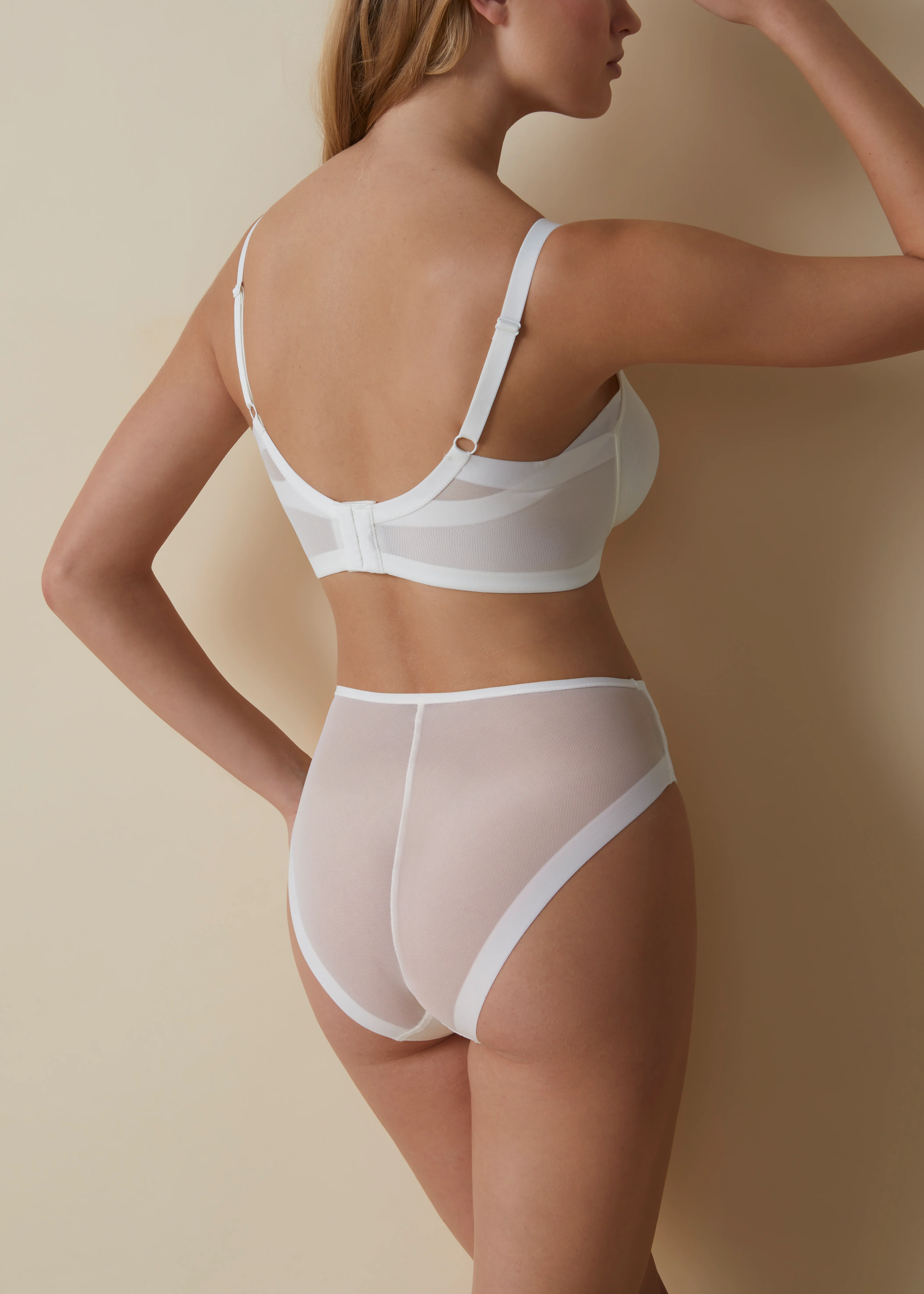 Reggiseno con ferretto e senza imbottitura con fascia alta comfort e coppe decorate - Image 7
