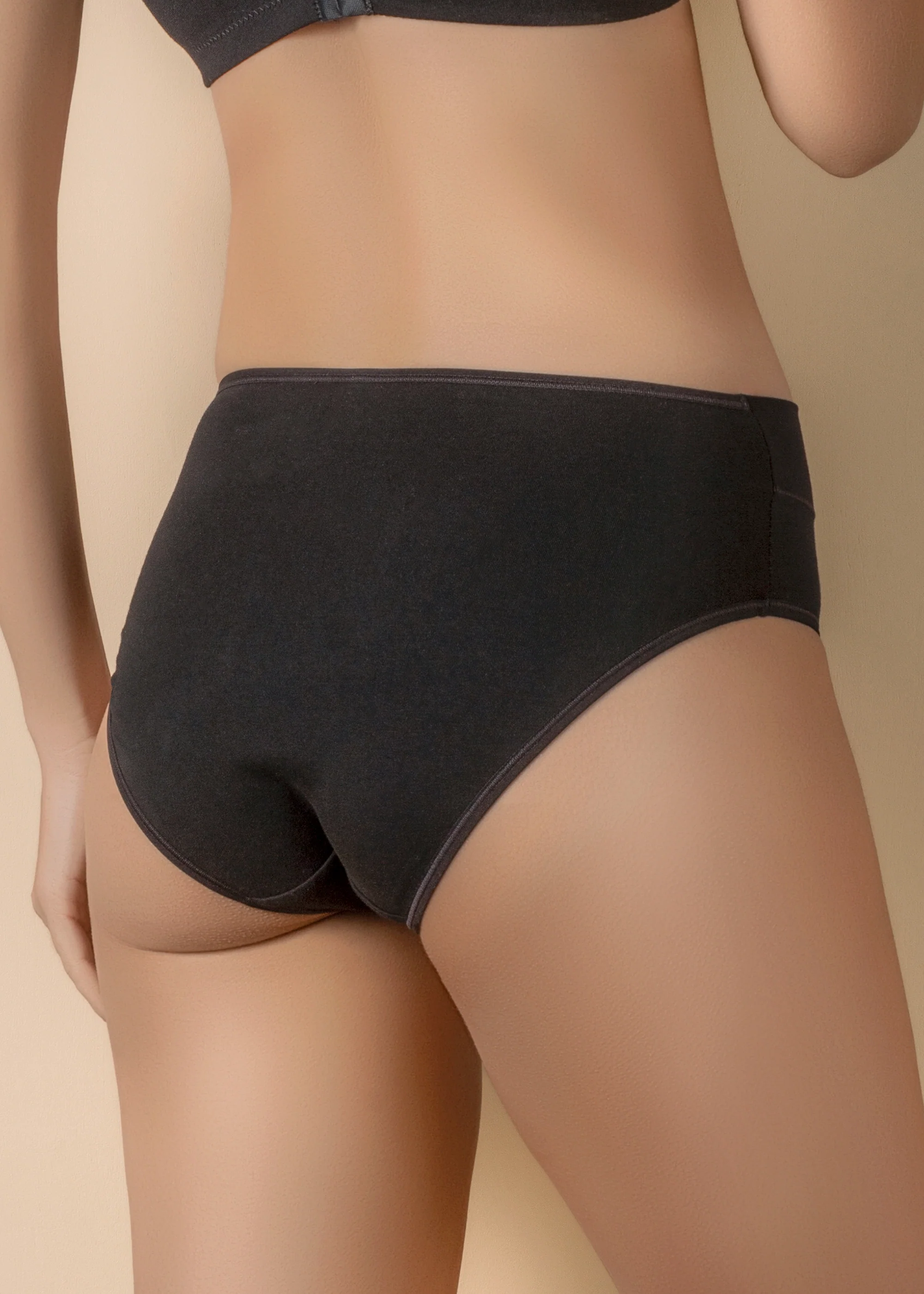 Slip a vita alta in morbido cotone elasticizzato - Image 13