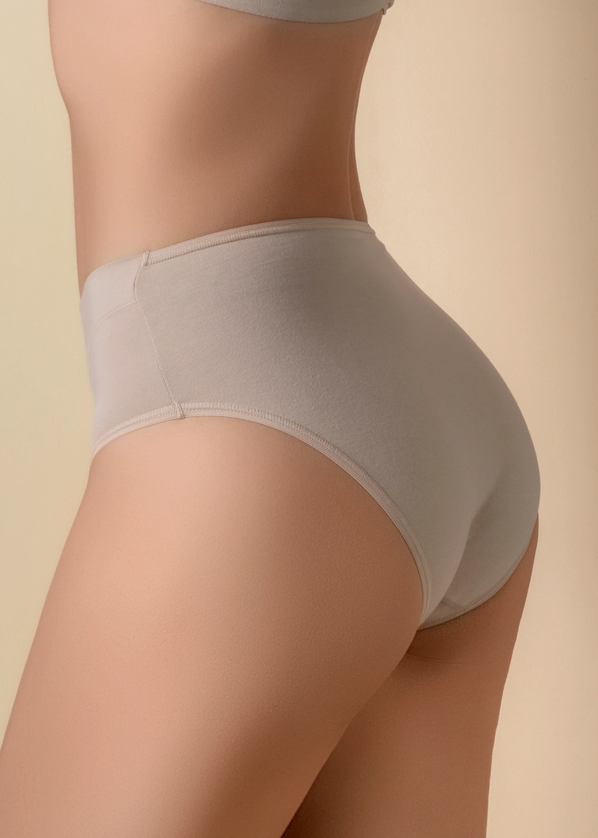 Slip a vita alta in morbido cotone elasticizzato - Image 8